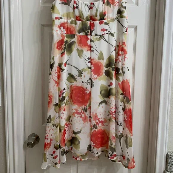 Dress Barn Petite Women's Sleeveless Floral Dress, Size 16P - Picture 4 of 6
